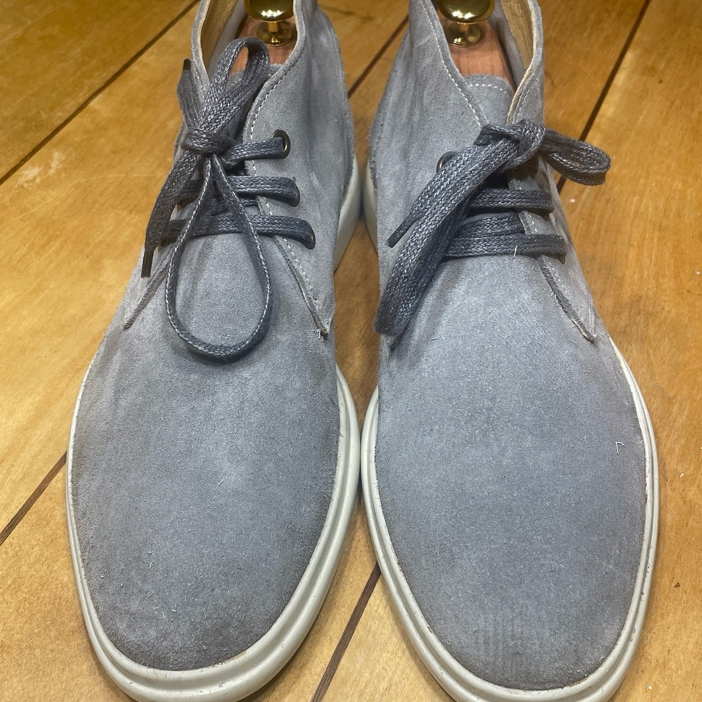 George Brown Bilt Suede Foster Chukka Boots Color Gray Size 9.5